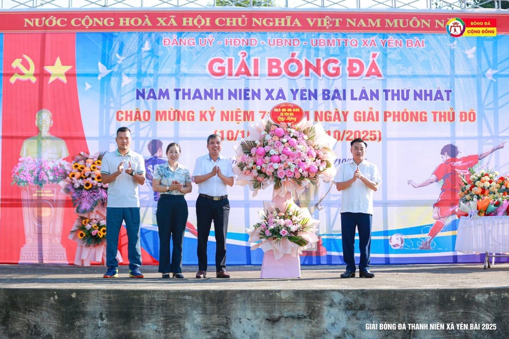 Xã Yên Bài khai mạc giải bóng đá nam thanh niên xã Yên Bài lần thứ nhất, năm 2025- Ảnh 5.