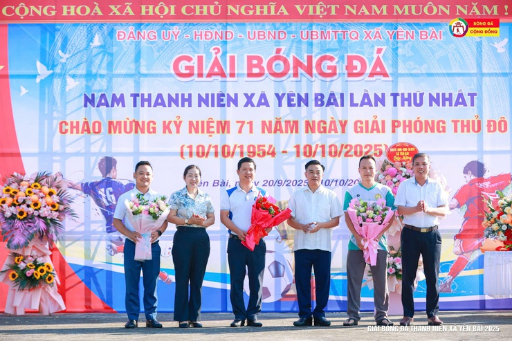 Xã Yên Bài khai mạc giải bóng đá nam thanh niên xã Yên Bài lần thứ nhất, năm 2025- Ảnh 6.