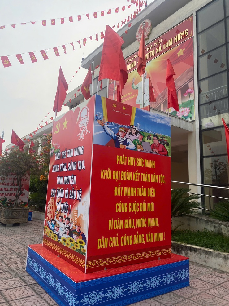 Rực rỡ cờ hoa, sẵn sàng cho Đại hội Mặt trận Tổ quốc Việt Nam xã Tam Hưng nhiệm kỳ 2025–2030- Ảnh 4.