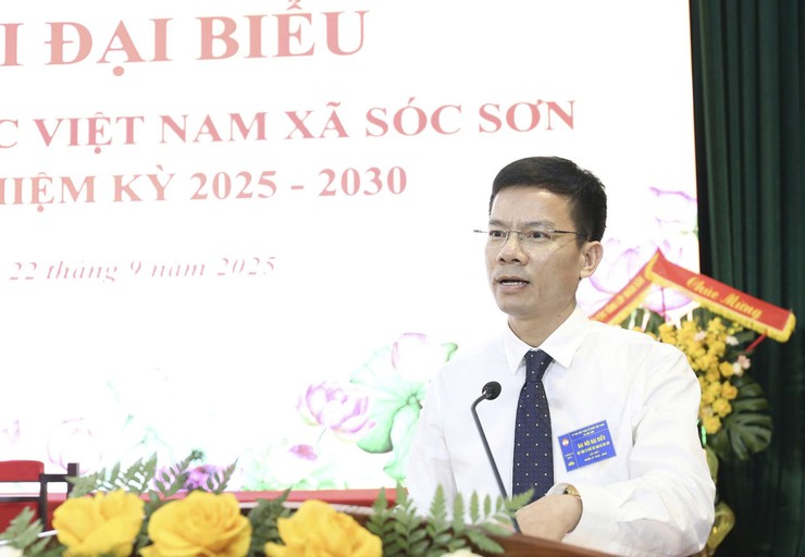 ĐẠI HỘI ĐẠI BIỂU MTTQ VIỆT NAM XÃ SÓC SƠN LẦN THỨ I, NHIỆM KỲ 2025-2030 THÀNH CÔNG TỐT ĐẸP- Ảnh 3.