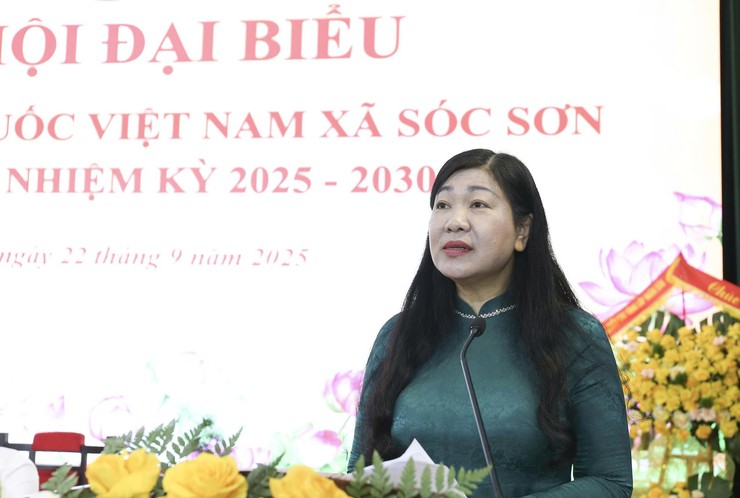 ĐẠI HỘI ĐẠI BIỂU MTTQ VIỆT NAM XÃ SÓC SƠN LẦN THỨ I, NHIỆM KỲ 2025-2030 THÀNH CÔNG TỐT ĐẸP- Ảnh 2.
