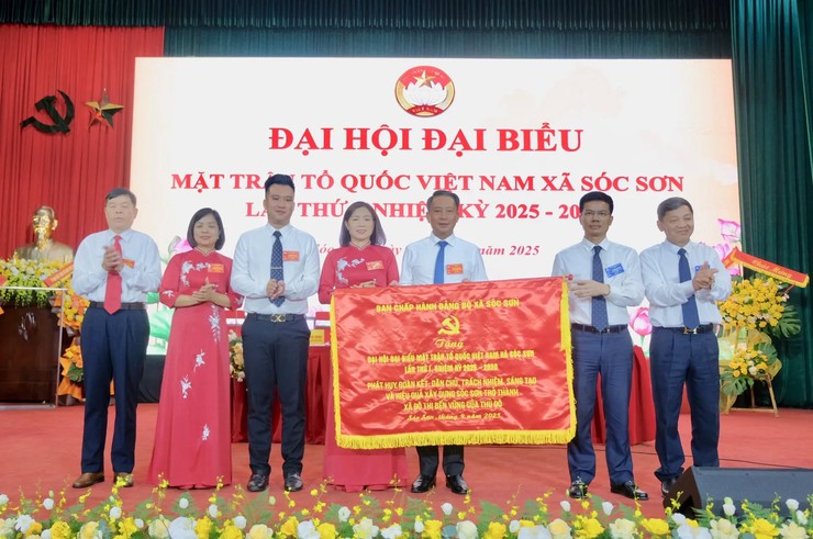 ĐẠI HỘI ĐẠI BIỂU MTTQ VIỆT NAM XÃ SÓC SƠN LẦN THỨ I, NHIỆM KỲ 2025-2030 THÀNH CÔNG TỐT ĐẸP- Ảnh 6.