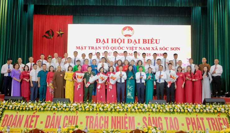 ĐẠI HỘI ĐẠI BIỂU MTTQ VIỆT NAM XÃ SÓC SƠN LẦN THỨ I, NHIỆM KỲ 2025-2030 THÀNH CÔNG TỐT ĐẸP- Ảnh 1.