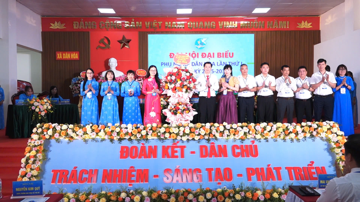 ĐẠI HỘI ĐẠI BIỂU PHỤ NỮ XÃ DÂN HÒA LẦN THỨ I, NHIỆM KỲ 2025 – 2030: Phát huy truyền thống anh hùng, phụ nữ Dân Hòa khát vọng vươn lên trong kỷ nguyên mới- Ảnh 3.