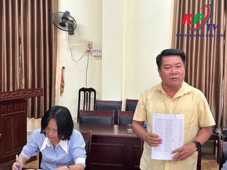 Ủy ban nhân dân xã Kiều Phú đã tổ chức hội nghị nghe báo cáo Kế hoạch tổ chức Đại hội Thể dục Thể thao xã Kiều Phú lần thứ I, năm 2025.- Ảnh 3.