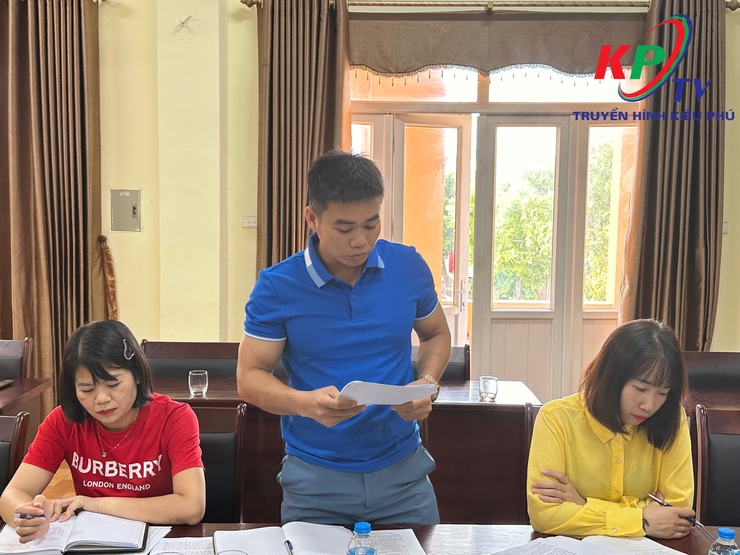Ủy ban nhân dân xã Kiều Phú đã tổ chức hội nghị nghe báo cáo Kế hoạch tổ chức Đại hội Thể dục Thể thao xã Kiều Phú lần thứ I, năm 2025.- Ảnh 5.