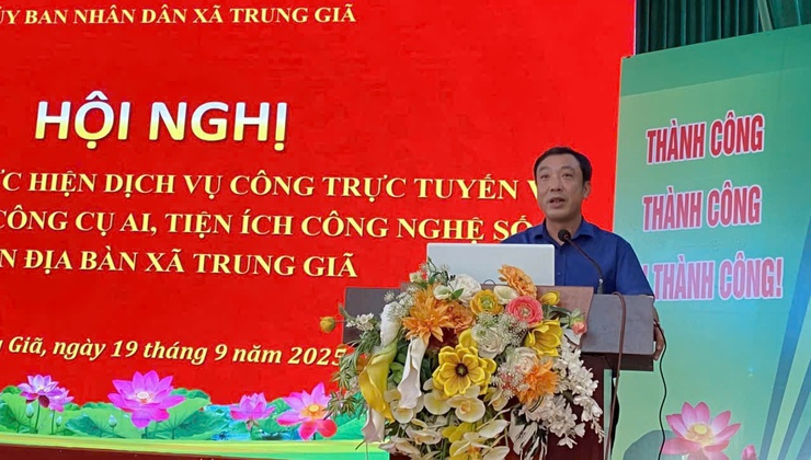 Xã Trung Giã: Hướng dẫn thực hiện dịch vụ công trực tuyến và sử dụng các công cụ AI, tiện ích công nghệ số- Ảnh 1.