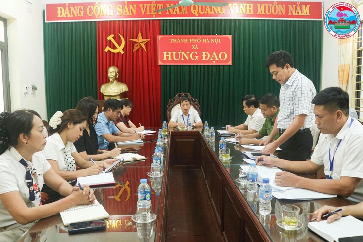 Đảng ủy xã Hưng Đạo tổ chức Hội nghị công bố quyết định về công tác kiểm tra- Ảnh 1.