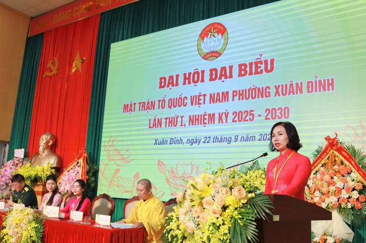 Tổ chức thành công Đại hội MTTQ phường Xuân Đỉnh lần thứ I: Dấu mốc đoàn kết, đổi mới và phát triển- Ảnh 3.