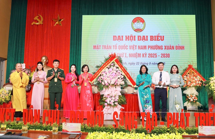 Tổ chức thành công Đại hội MTTQ phường Xuân Đỉnh lần thứ I: Dấu mốc đoàn kết, đổi mới và phát triển- Ảnh 6.