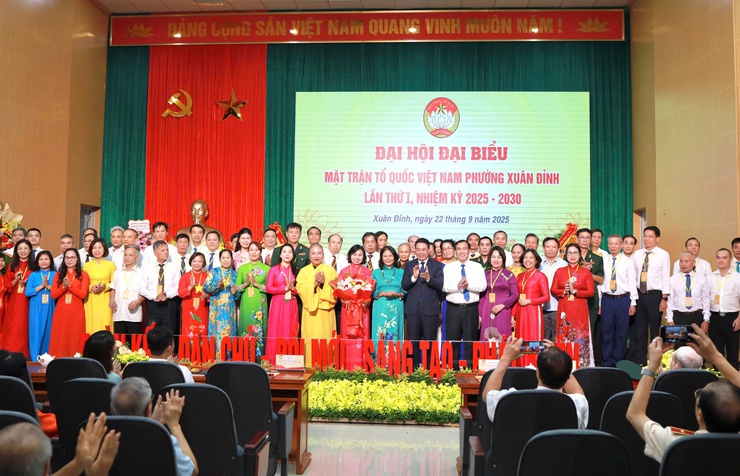 Tổ chức thành công Đại hội MTTQ phường Xuân Đỉnh lần thứ I: Dấu mốc đoàn kết, đổi mới và phát triển- Ảnh 8.