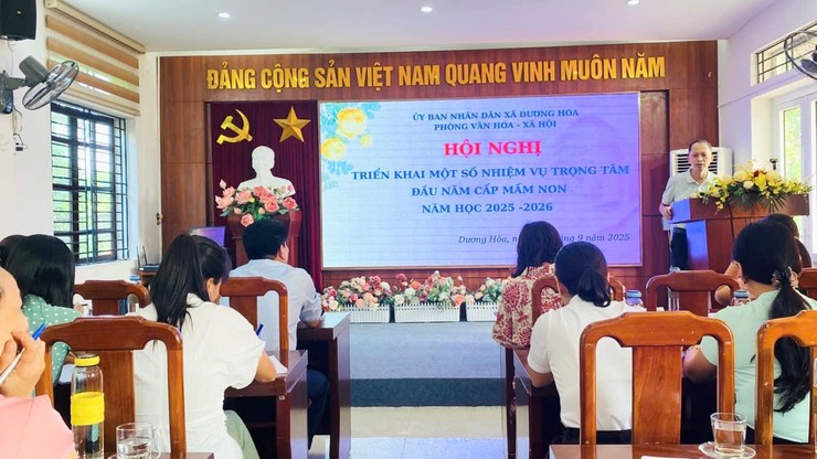 Triển khai nhiệm vụ năm học 2025-2026 cấp học Mầm non- Ảnh 1.
