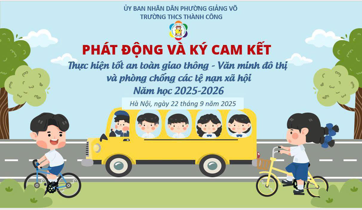 Trường THCS Thành Công góp phần lan tỏa văn hóa giao thông- Ảnh 1.