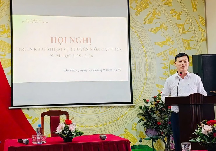 UBND XÃ ĐA PHÚC TRIỂN KHAI NHIỆM VỤ NĂM HỌC 2025-2026 CHO CẤP THCS- Ảnh 1.