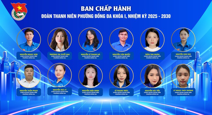 Giới thiệu Ban Chấp hành Đoàn Thanh niên phường Đống Đa khóa I, nhiệm kỳ 2025 - 2030- Ảnh 2.