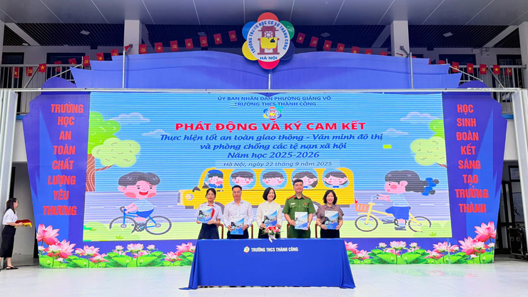 Trường THCS Thành Công góp phần lan tỏa văn hóa giao thông- Ảnh 6.