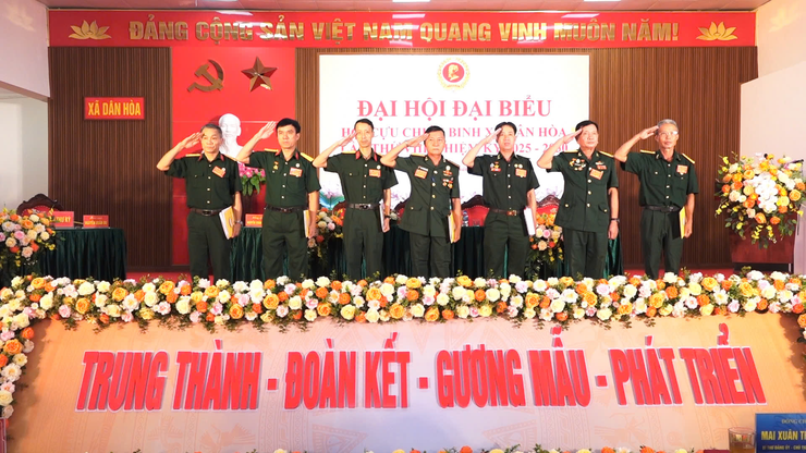 ĐẠI HỘI ĐẠI BIỂU HỘI CỰU CHIẾN BINH XÃ DÂN HOÀ LẦN THỨ VIII, NHIỆM KỲ 2025-2030: Phát huy bản chất “Bộ đội Cụ Hồ”, xây dựng tổ chức Hội vững mạnh toàn diện.- Ảnh 7.