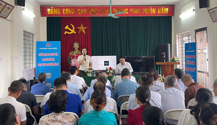 Phường Long Biên tổ chức thăm, làm việc với các Tổ dân phố về nội dung chuyển đổi số và Cuộc thi “Long Biên Xanh - Sạch - Đẹp” năm 2025- Ảnh 5.