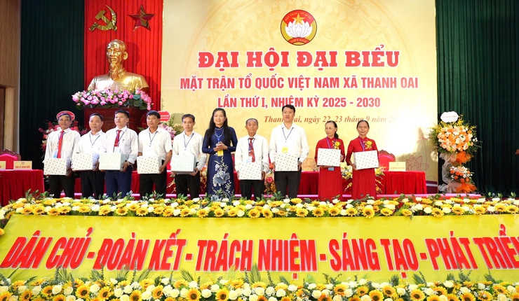 Đại hội UBMTTQ Việt Nam xã Thanh Oai lần thứ I, nhiệm kỳ 2025 - 2030: Xây dựng khối đại đoàn kết toàn dân vững mạnh- Ảnh 12.