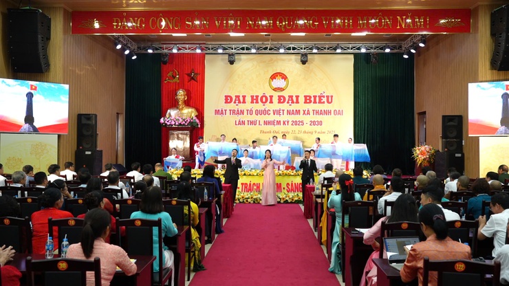 Đại hội UBMTTQ Việt Nam xã Thanh Oai lần thứ I, nhiệm kỳ 2025 - 2030: Xây dựng khối đại đoàn kết toàn dân vững mạnh- Ảnh 1.