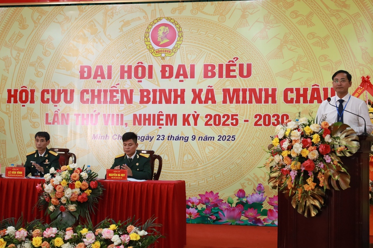 Đại hội Hội Cựu chiến binh xã Minh Châu lần thứ VIII, nhiệm kỳ 2025 – 2030: Phát huy truyền thống “Bộ đội Cụ Hồ”, xây dựng quê hương Xanh – Văn minh – Hạnh phúc- Ảnh 5.