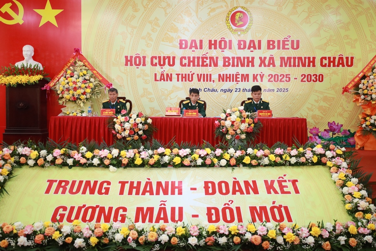 Đại hội Hội Cựu chiến binh xã Minh Châu lần thứ VIII, nhiệm kỳ 2025 – 2030: Phát huy truyền thống “Bộ đội Cụ Hồ”, xây dựng quê hương Xanh – Văn minh – Hạnh phúc- Ảnh 1.