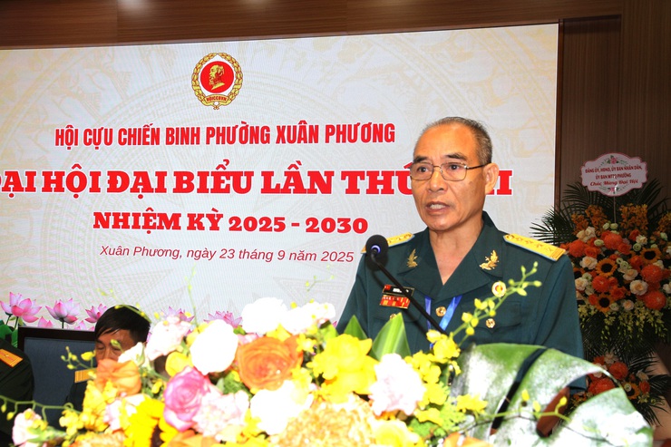 Đại hội đại biểu Hội CCB phường Xuân Phương lần thứ VIII, nhiệm kỳ 2025-2030 thành công tốt đẹp.- Ảnh 7.