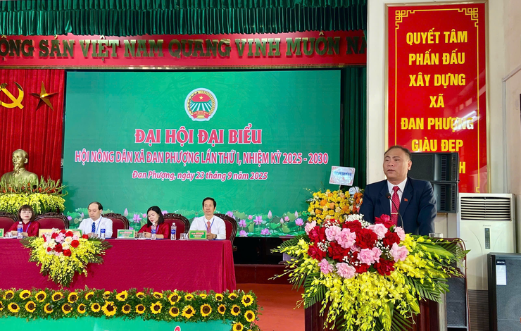 Đại hội đại biểu Hội Nông dân xã Đan Phượng lần thứ nhất, nhiệm kỳ 2025-2030.- Ảnh 3.