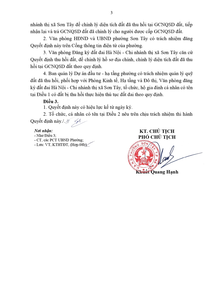 Thông báo công khai Quyết định về việc thu hồi để thực hiện Dự án- Ảnh 3.
