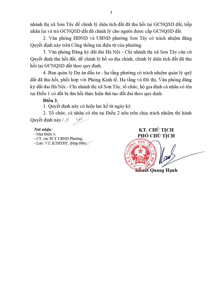 Thông báo công khai Quyết định về việc thu hồi đất để thực hiện Dự án- Ảnh 3.