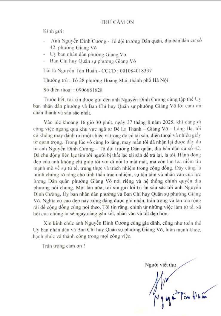 Tấm gương người tốt việc tốt: Nhặt được của rơi, trả người đánh mất.- Ảnh 2.