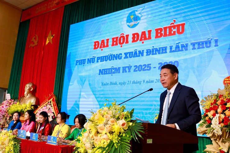 Đại hội đại biểu Phụ nữ phường Xuân Đỉnh lần thứ I: Khẳng định vai trò, trí tuệ và khát vọng của phụ nữ thời kỳ mới- Ảnh 3.