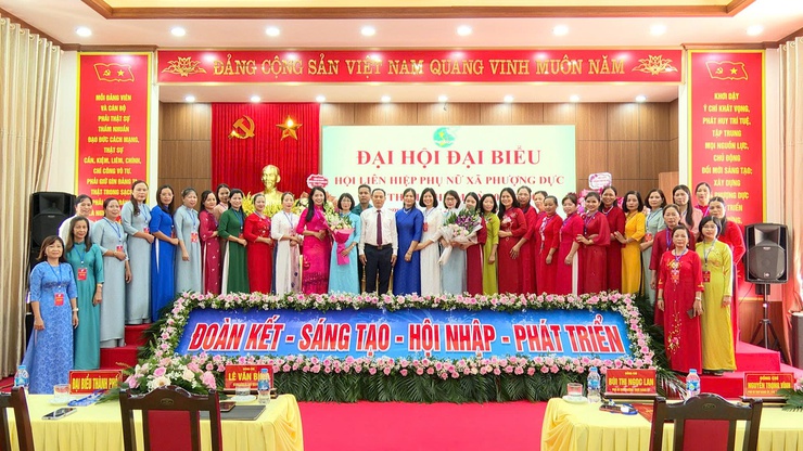 ĐẠI HỘI ĐẠI BIỂU PHỤ NỮ XÃ PHƯỢNG DỰC LẦN THỨ I,  NHIỆM KỲ 2025-2030: ĐOÀN KẾT – SÁNG TẠO – HỘI NHẬP – PHÁT TRIỂN - Ảnh 4.