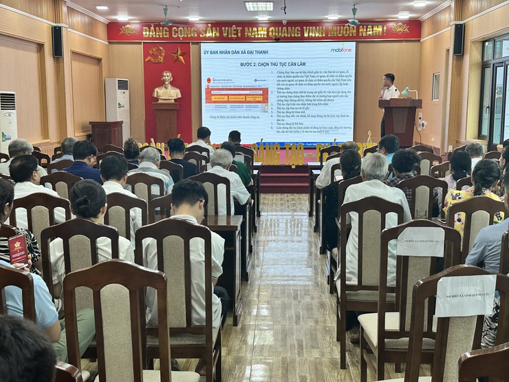 Hội nghị tập huấn kiến thức, kỹ năng số cho thành viên Tổ chuyển đổi số cộng đồng và thành viên tổ An ninh trật tự trên địa bàn xã Đại Thanh- Ảnh 1.