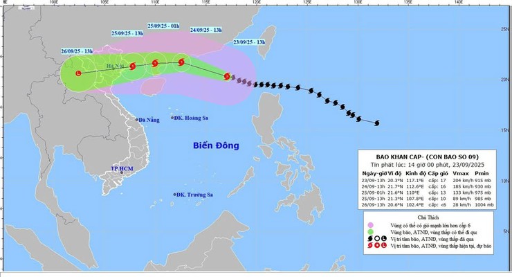 CÁC BIỆN PHÁP PHÒNG CHỐNG THIÊN TAI - MƯA LŨ DO BÃO SỐ 9 (Bão RAGASA) CÓ THỂ GÂY RA TRÊN ĐỊA BÀN XÃ- Ảnh 1.