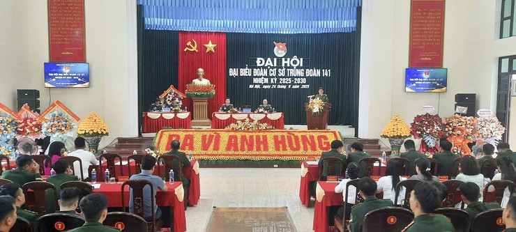 ĐOÀN CƠ SỞ TRUNG ĐOÀN 141 TỔ CHỨC THÀNH CÔNG ĐẠI HỘI ĐẠI BIỂU, NHIỆM KỲ 2025-20230- Ảnh 9.