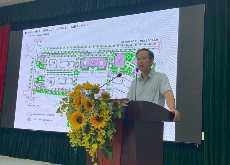 UBND phường Phú Lương tổ chức hội nghị công bố Quyết định phê duyệt điều chỉnh cục bộ Quy hoạch chi tiết Trường Đại học Đại Nam- Ảnh 3.