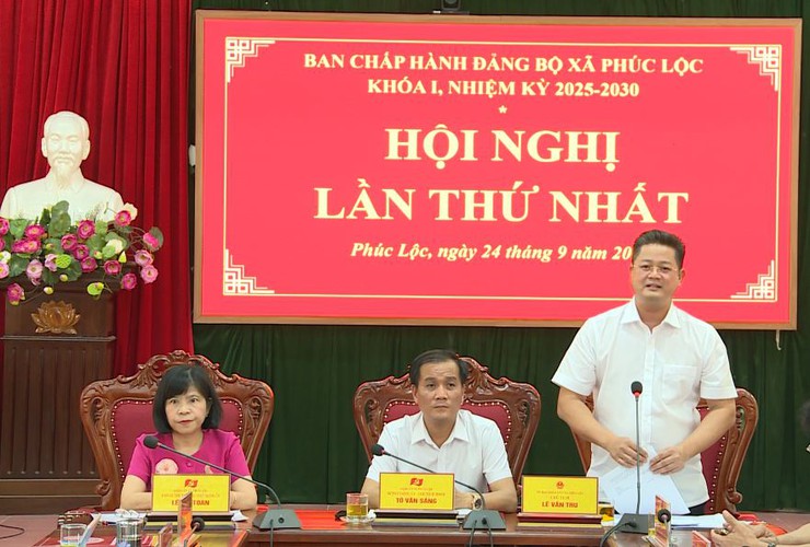 Hội nghị lần thứ Nhất Ban Chấp hành Đảng bộ xã khoá I, nhiệm kỳ 2025-2030- Ảnh 3.