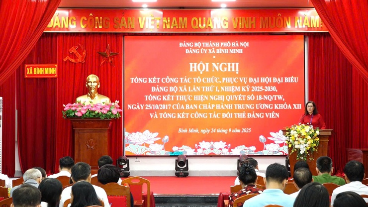 Đảng ủy xã Bình Minh tổ chức hội nghị tổng kết công tác tổ chức Đại hội đại biểu Đảng bộ xã lần thứ I, nhiệm kỳ 2025 – 2030; và tổng kết một số nhiệm vụ trọng tâm- Ảnh 3.