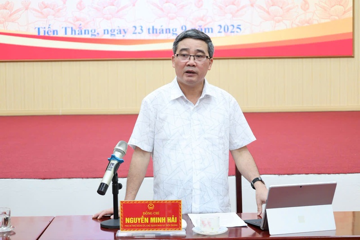 Xã Tiến Thắng tổ chức hội nghị chuẩn bị ứng phó với cơn bão Ragasa (cơn bão số 9)- Ảnh 3.