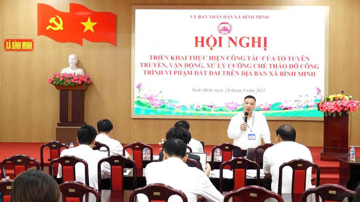 Xã Bình Minh siết chặt quản lý đất đai, trật tự xây dựng.- Ảnh 5.
