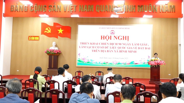 Xã Bình Minh triển khai Chiến dịch 90 ngày làm giàu, làm sạch cơ sở dữ liệu đất đai- Ảnh 1.