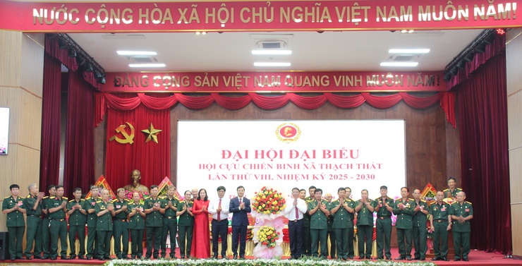 Chúc mừng Đại hội đại biểu Hội Cựu chiến binh xã Thạch Thất lần thứ VIII thành công tốt đẹp- Ảnh 5.