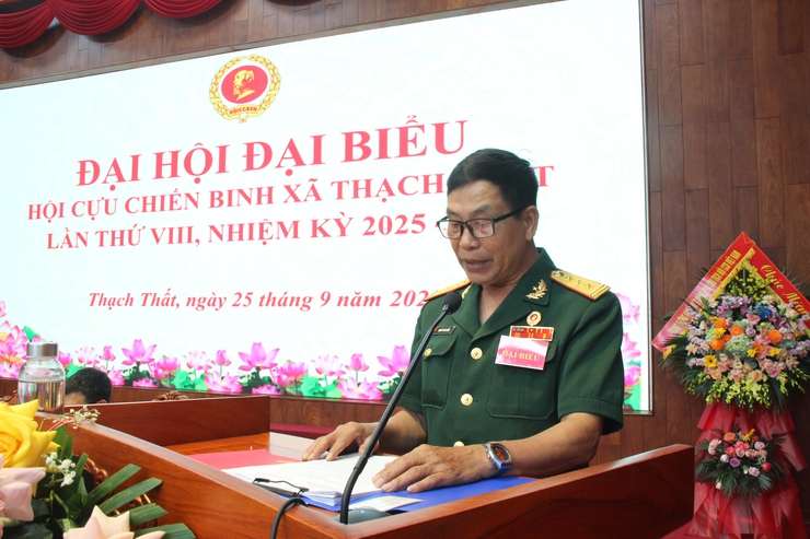 Chúc mừng Đại hội đại biểu Hội Cựu chiến binh xã Thạch Thất lần thứ VIII thành công tốt đẹp- Ảnh 15.