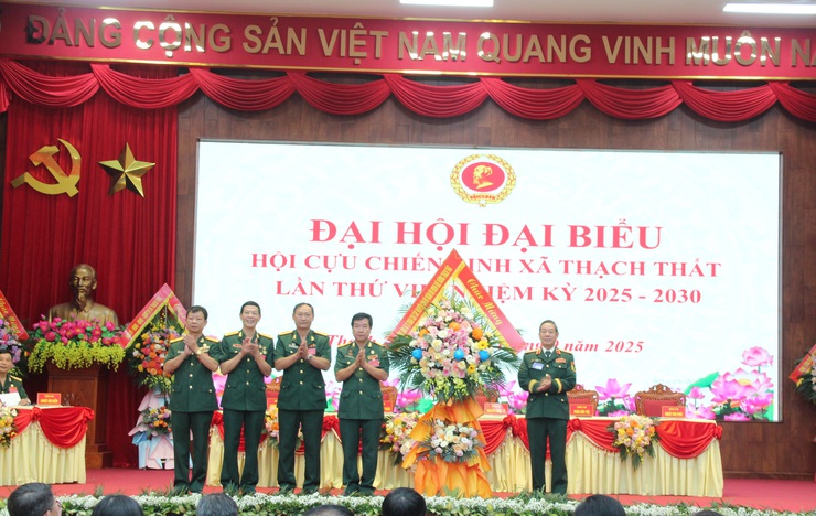 Chúc mừng Đại hội đại biểu Hội Cựu chiến binh xã Thạch Thất lần thứ VIII thành công tốt đẹp- Ảnh 3.