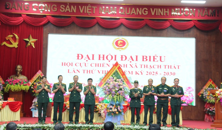 Chúc mừng Đại hội đại biểu Hội Cựu chiến binh xã Thạch Thất lần thứ VIII thành công tốt đẹp- Ảnh 4.