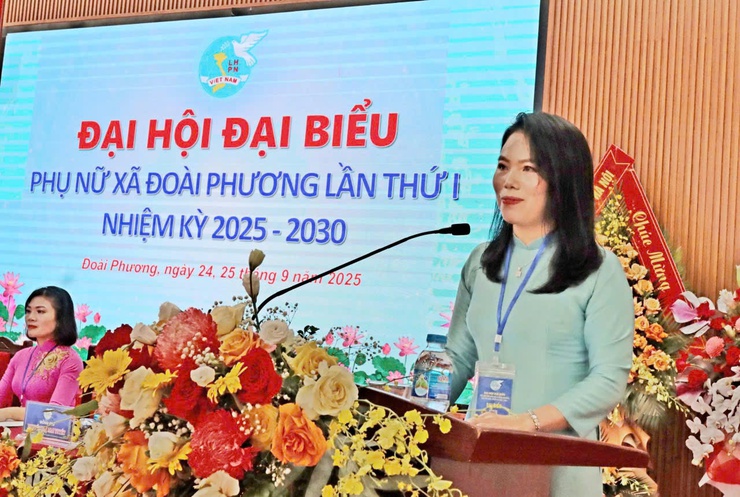 Đại hội đại biểu phụ nữ xã Đoài Phương lần thứ I nhiệm kỳ 2025 – 2030- Ảnh 7.