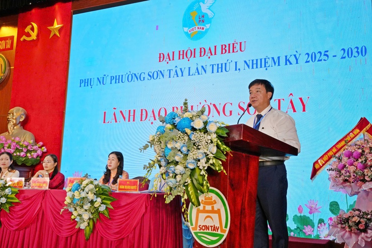 Đại hội đại biểu Hội Liên hiệp Phụ nữ phường Sơn Tây lần thứ I, nhiệm kỳ 2025 – 2030- Ảnh 4.