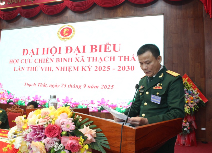 Chúc mừng Đại hội đại biểu Hội Cựu chiến binh xã Thạch Thất lần thứ VIII thành công tốt đẹp- Ảnh 18.