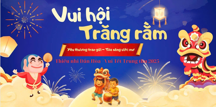 RỘN RÀNG “ĐÊM HỘI TRĂNG RẰM” XÃ DÂN HÒA NĂM 2025- Ảnh 3.